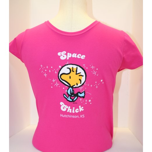 Tee Space Chick Woodstock Youth X-Small